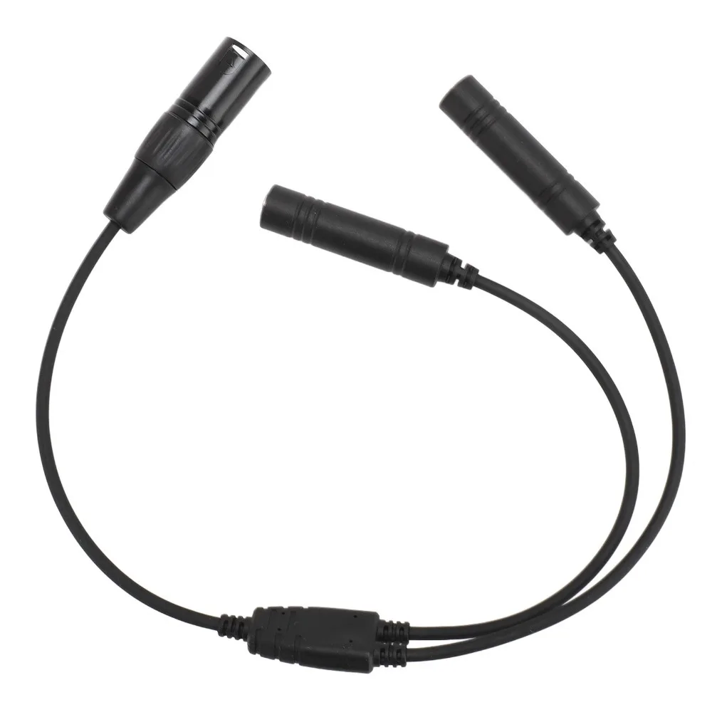 5 Pin XLR Aviation Headset Adapter Dual Plug Professional GA Dual Plug Adapter Headphone Adapter for PJ-068/PJ-055