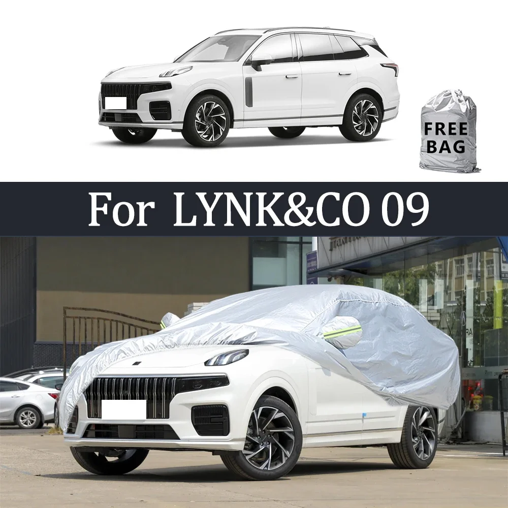 

For LYNK&CO 09 Car Cover Outdoor Protection Covers Snow Sunshade Waterproof Dustproof Exterior UV Car Accessories