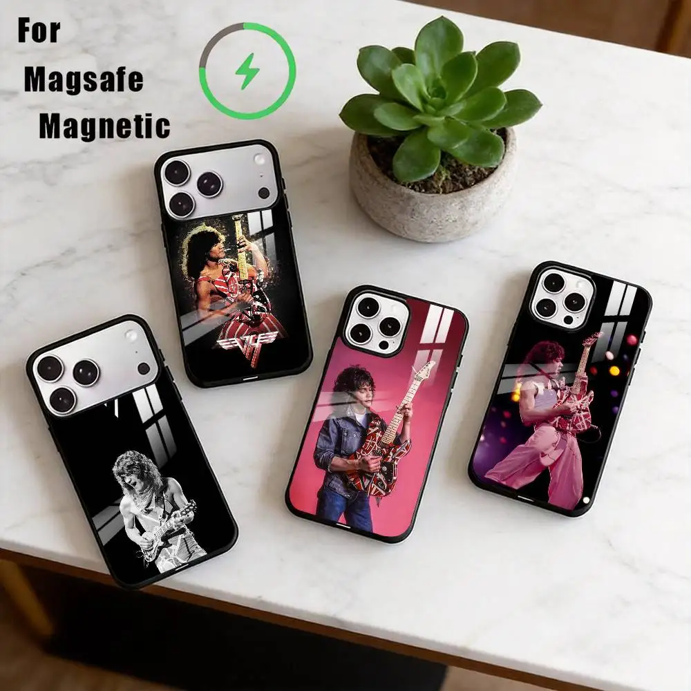 

G-Guitar E-Eddie Van Halen Phone Case For iPhone17,16,15,14,13,12,11 Plus,Pro Magnetic with Magsafe Wireless Charging