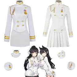 Gioco amb Lane Cosplay Costume Atago e Takao Sexy White Uniform elegante Dress due stili sono disponibili per le donne Party Cosplay