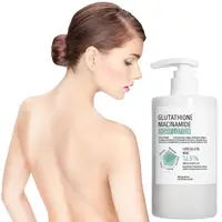 Lotion Corporelle Nourrissante au Glutathion 300ml, Douce, à la Vitamine C et Niacinamide, Hydratation Profonde, Peau Lisse et Éclatante, Soin Réparateur pour Peaux Sèches et Rugueuses 2