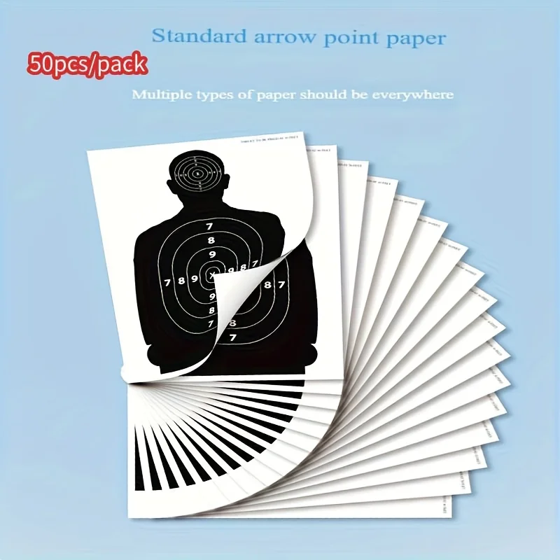 10/20/30pcs Human Body Shape Target Papers