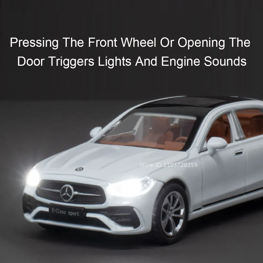 1:32 E300L C260L modèle de voiture jouet en alliage moulé sous pression son lumière portes ouvert tirer arrière pneus en caoutchouc ornement modèles de voiture pour enfants cadeaux