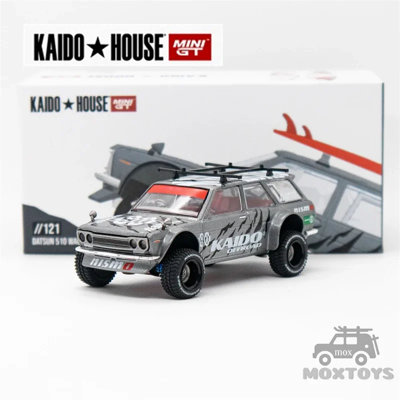 

Kaido House x MINI GT 1:64 Datsun KAIDO 510 Wagon 4x4 Kaido Offroad V1 литая модель автомобиля