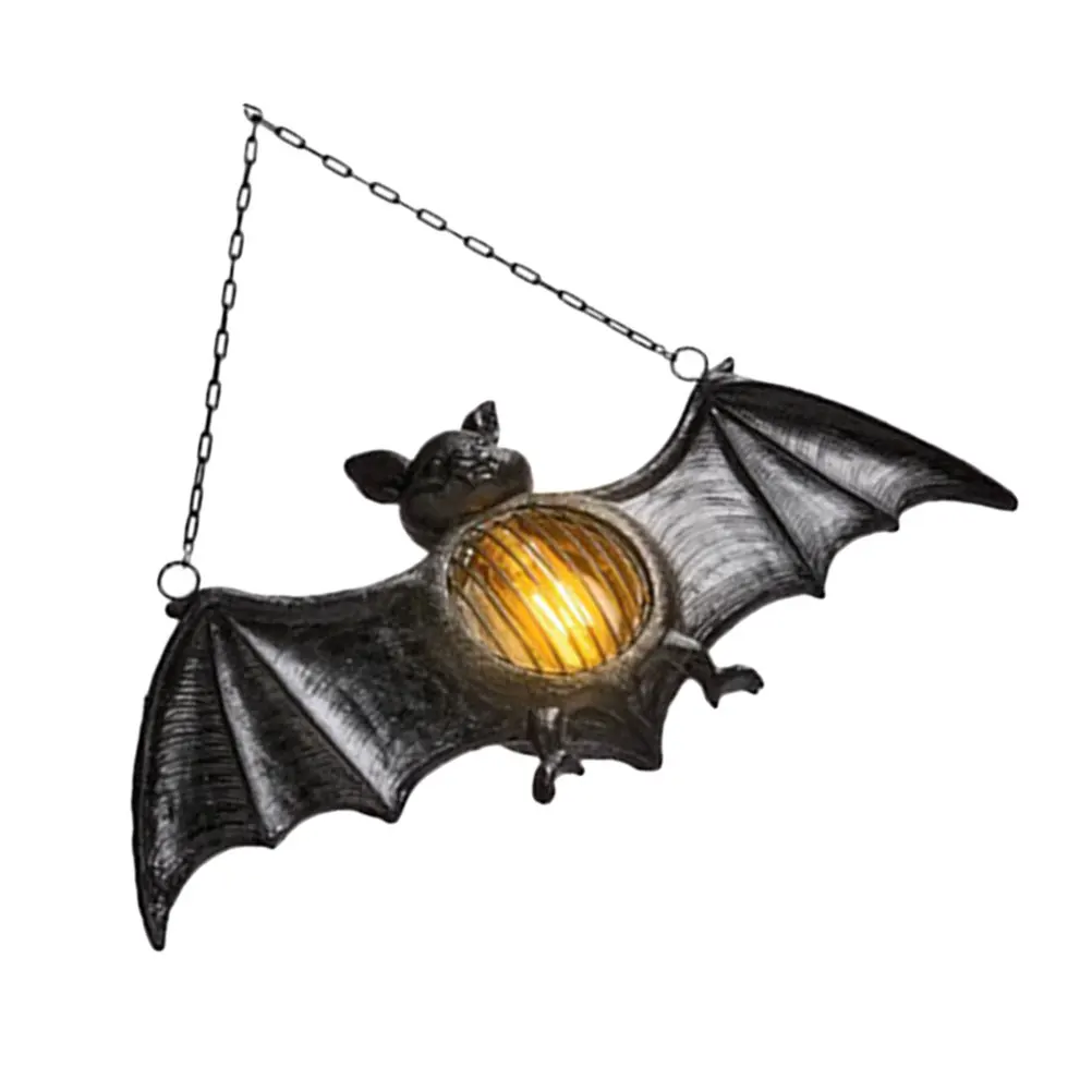 

Halloween Bat Design Resin Lantern Door Hanging Decorative Light Scene Adorn Festival Chic Unique Layout Ornament