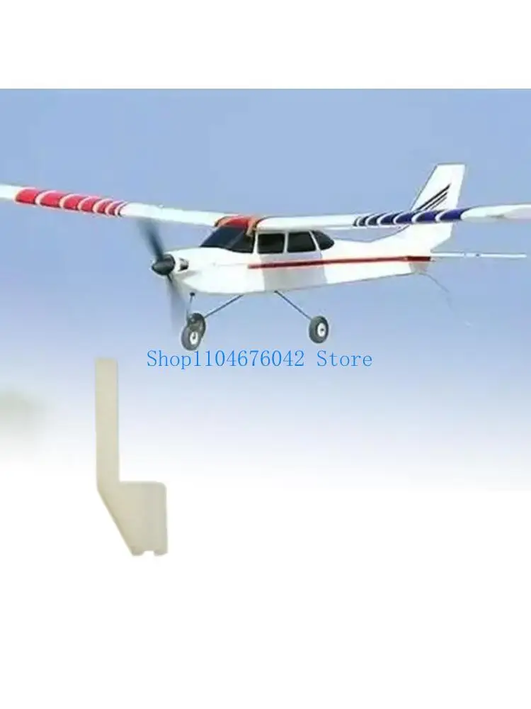 652F White Control Horn Set, 10pcs Model Aircraft Mount Parts for Fixed Wing Builds