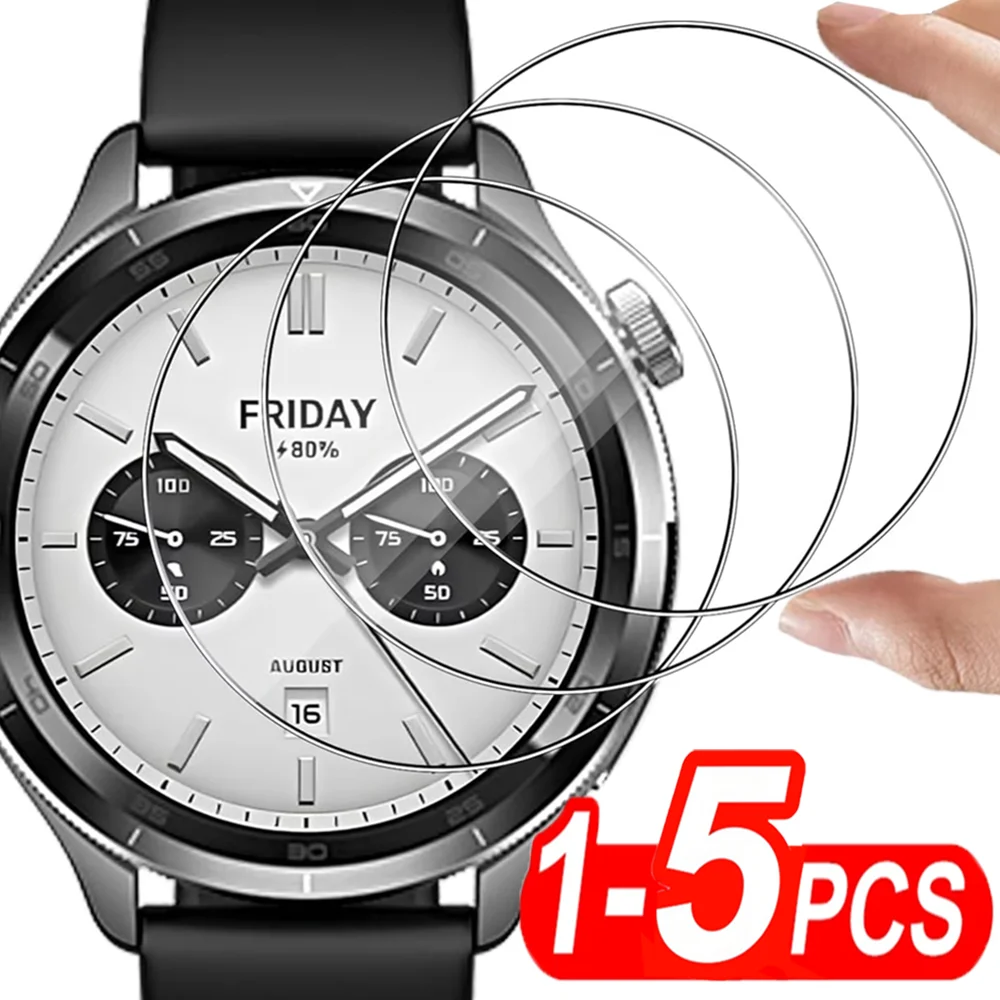 1-5 Stück Gehärtetes Glas Displayschutzfolie für Xiaomi Watch S3 S4 ESIM HD Klar Kratzfest 9H Härtegrad Schutzfilm für Mi Watch S4 Sport