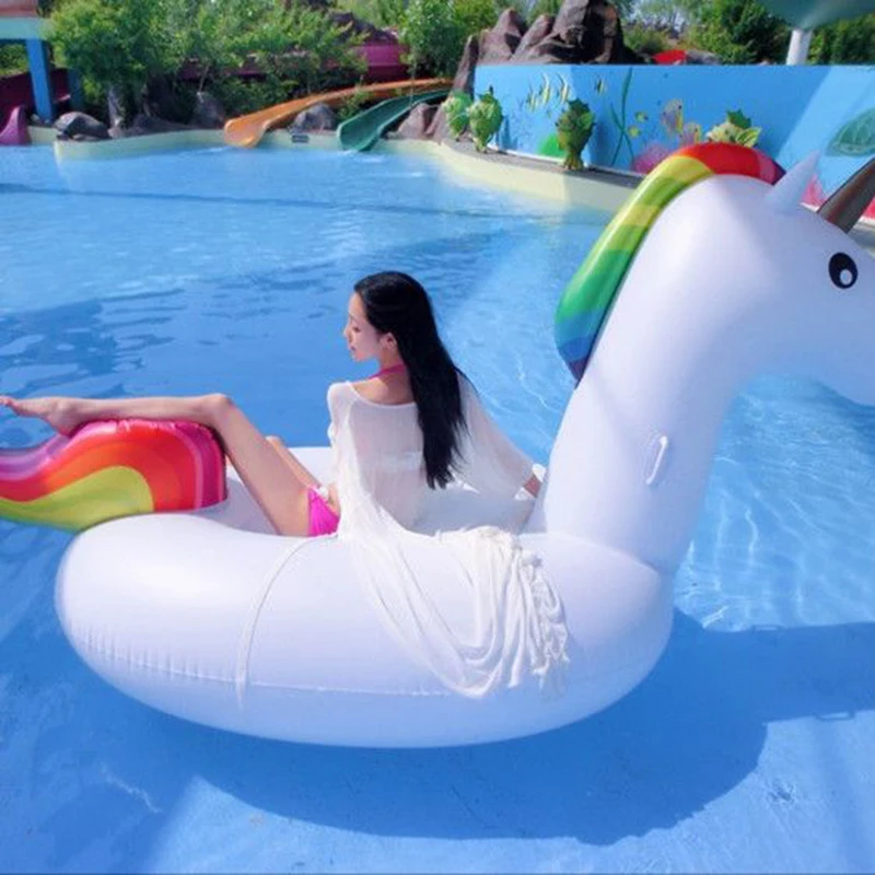 Netflix Swimming Ring Unicorn Ride Pool Party Adults Can Sit And Lie Down Water Floating Inflatable Floating Rows