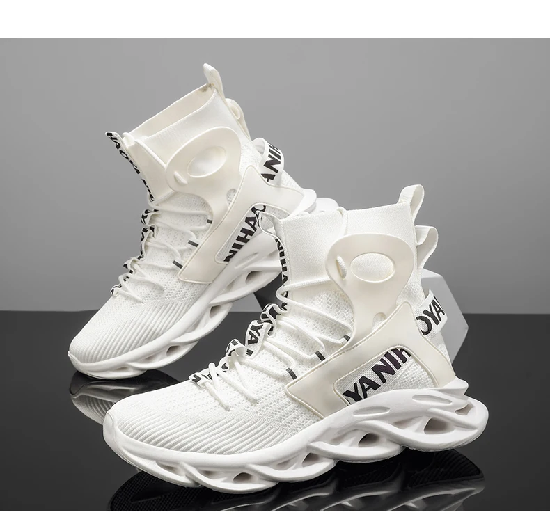 Herren-Freizeitschuhe, modische Laufschuhe, rutschfeste Offroad-Schuhe, Rennschuhe, atmungsaktive, dämpfende Sneakers, Mesh-Trainer für Paare – Detail 22