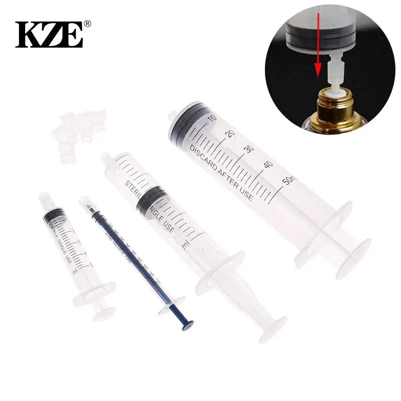 4/6pcs/set 5/20ml Syringe Plastic Perfume Dispenser Tools Refill Cosmetic For Refillable Bottle Quantitative Dispensing