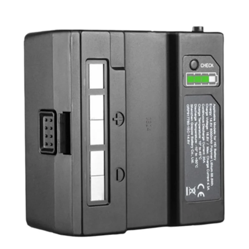 16.8V 6000mAh External Shooting Light Battery for HD601|610|610pro Replace Rechargeable Lithium Batteries