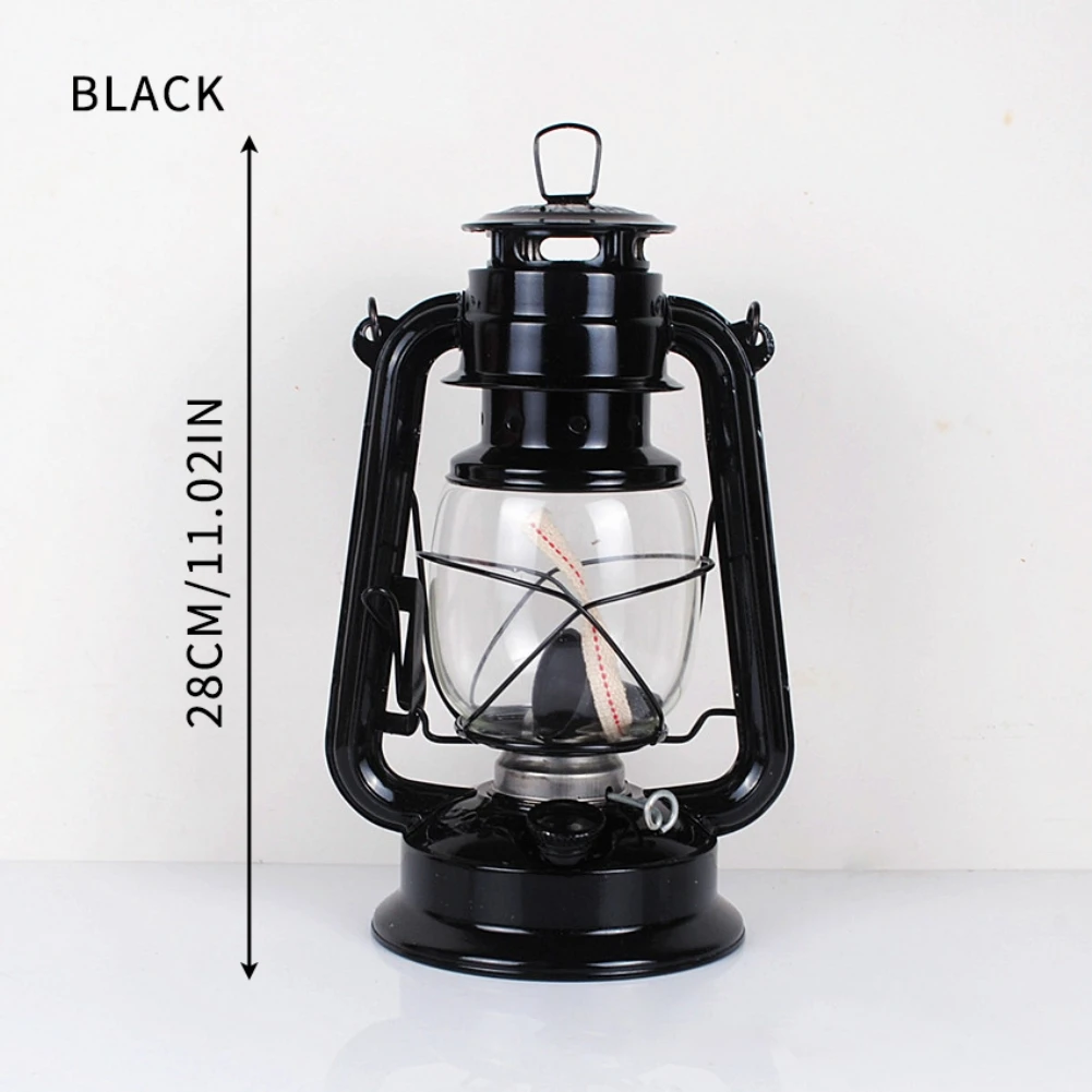 Oil Lamp Camping Kerosene Lamp Adornment for Hanging Decorations 11 Inch Christmas Party Decorations Multiple Colors