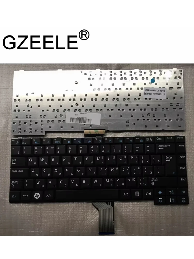 GZEELE rosyjski klawiatura do laptopa SAMSUNG NP-R60 R70 R510 R560 P510 P560 P500 R508 RU czarny CNBA5902295 V072260AS1 BA59-02295C — zdjęcie 2