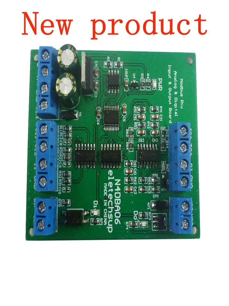 N4DBA06 8CH Voltage Current Signal Generator 0-5V/10V 4-20mA ADC DAC Modbus RTU RS485 Isolated I/O for PLC Automation
