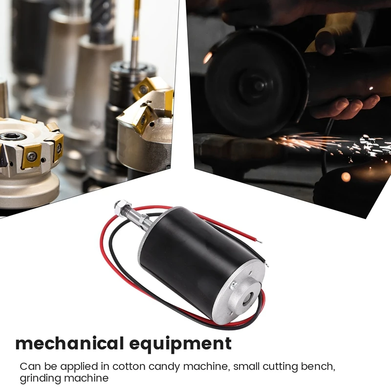 Xd-3420 30W High Speed Cw/Ccw Permanent Magnet Dc Motor For Diy Generator(Dc 12V 3000Rpm)-A23R