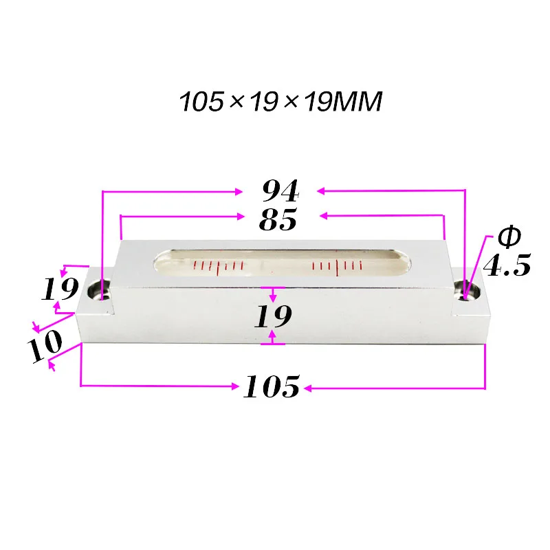 Long Bar-shaped Spirit Level Bubble for Entertainment Facilities Pool Tables Leveling Floor Tile Inlay