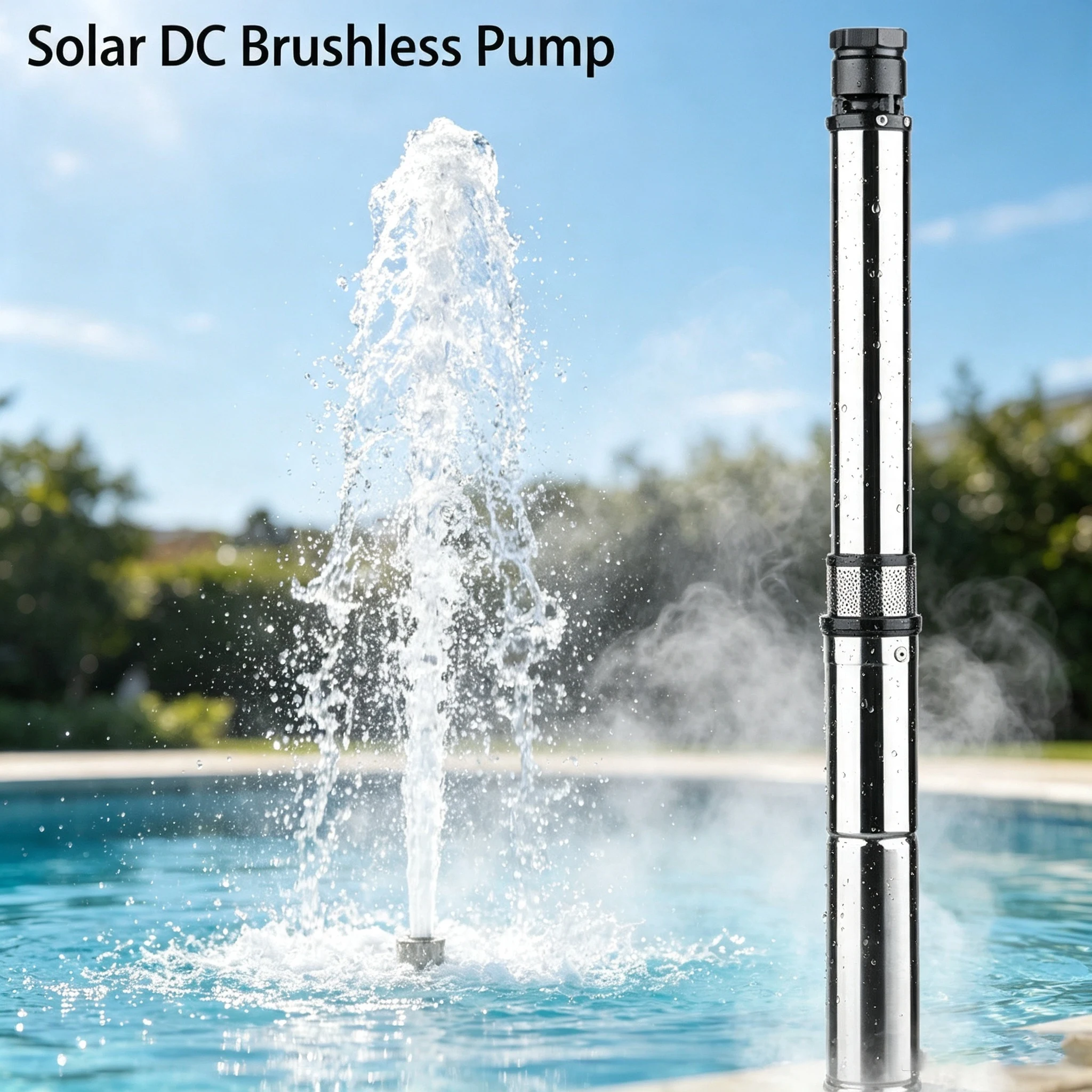 Stainless Steel Solar Submersible Deep Well Pump for Farm Irrigation & Rural Domestic Water Supply