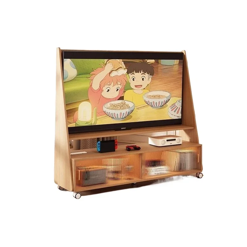

Solid wood removable TV bracket, Nordic floor-to-ceiling home living room bedroom storage locker