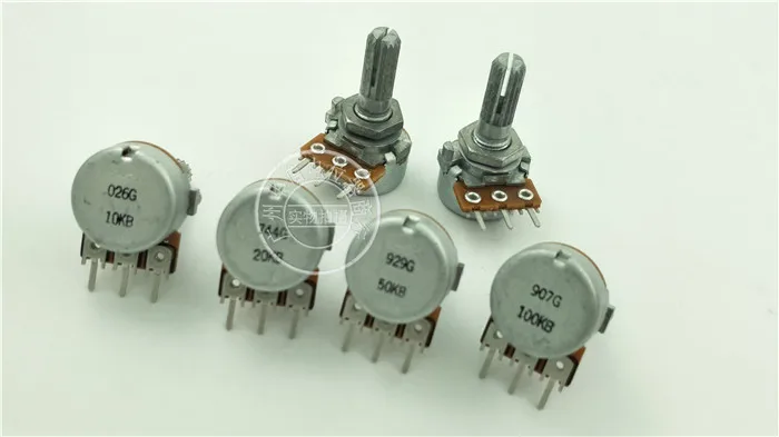 RK163 Single Potentiometer B10K B20K B50K B100K Handle 20mm