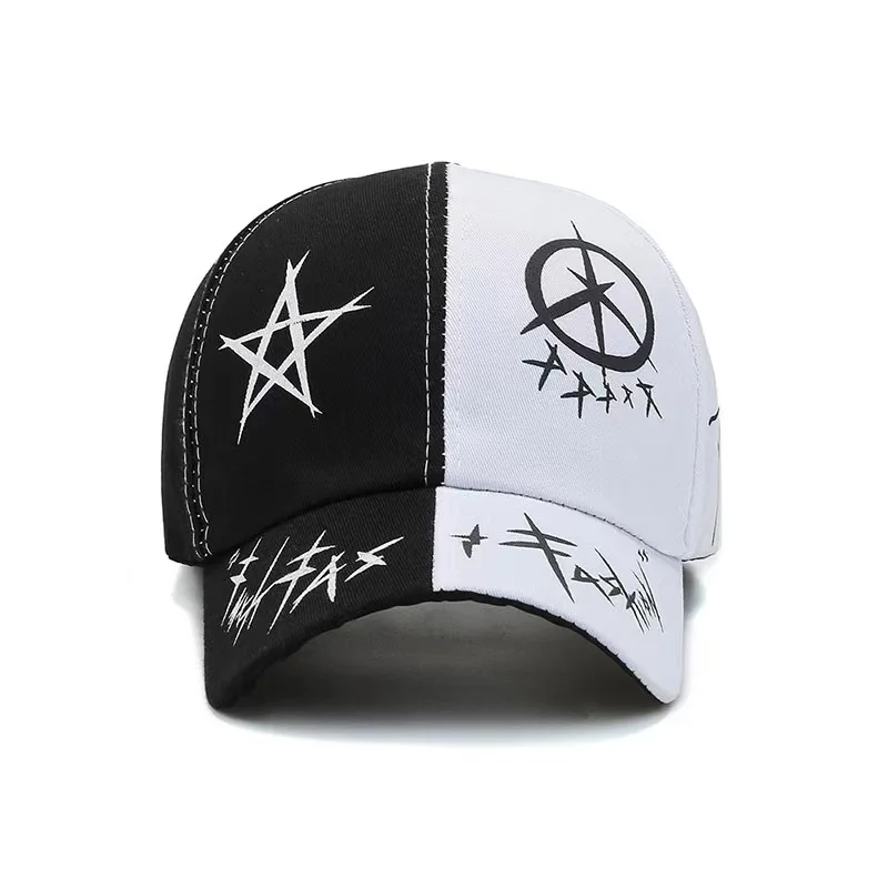 Unisex Letter Pattern Printing Snapback Baseball Caps Spring and Autumn Outdoor Adjustable Casual Hats Sunscreen Hat image 4
