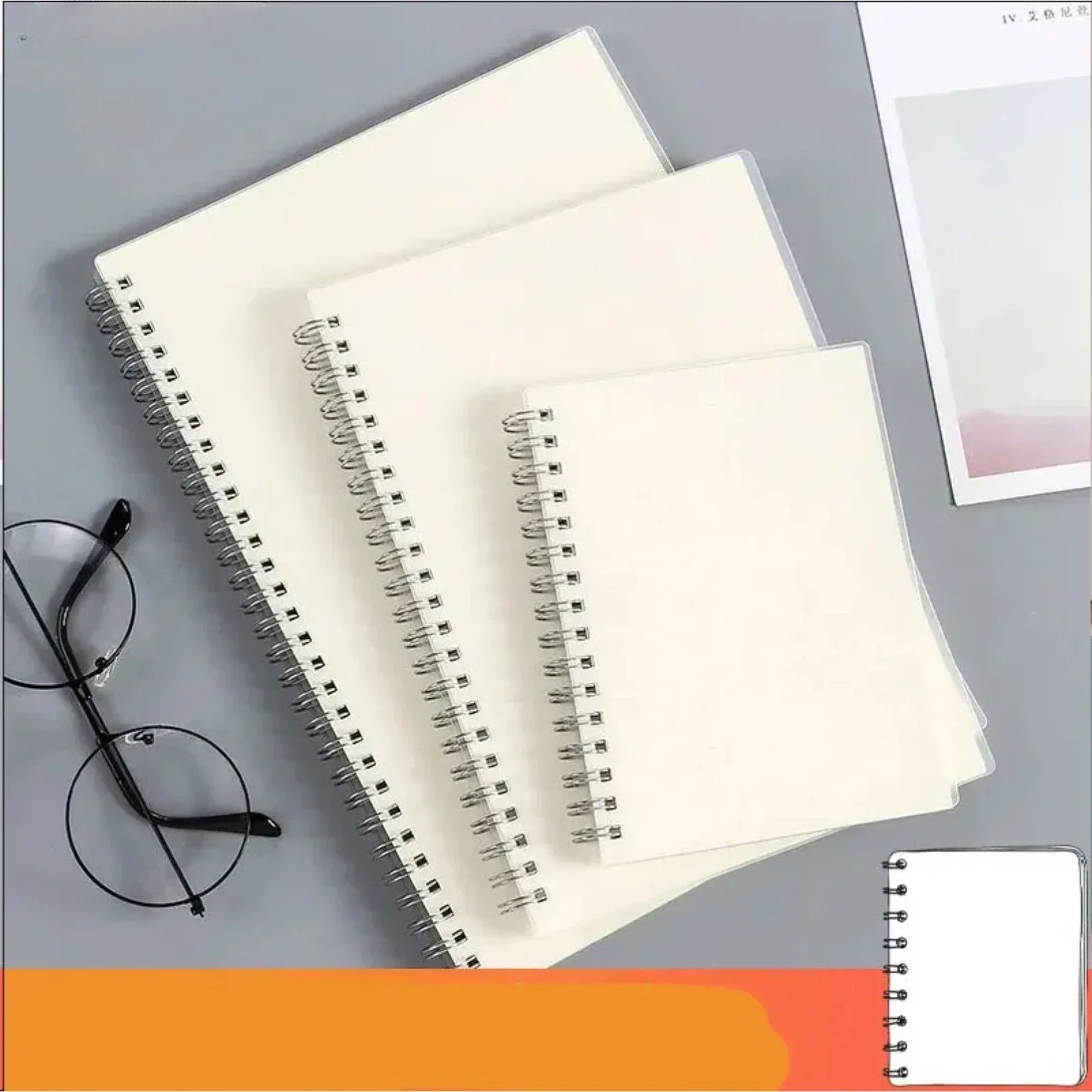 A5 A6 B5 Spiral Book Coil Notebook To-Do Lined DOT Blank Grid Paper Journal Diary Sketchbook for School Supplies Stationery