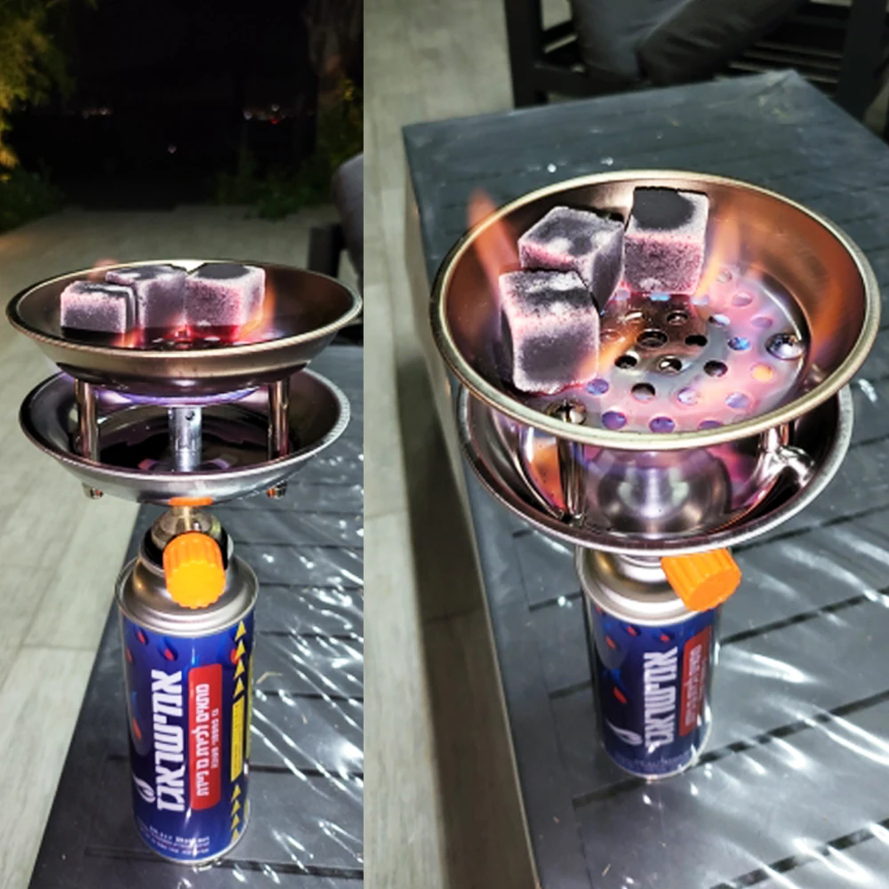 Lomint Shisha Holzkohle ofen Shisha Kohle Starter Butan Gasherde Outdoor tragbare schnelle Zündung Nar guile Zubehör
