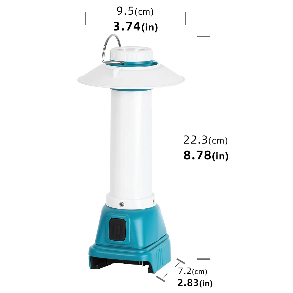 

800LM Lantern for Makita LXT 14.4V-18V Battery, Portable Camping Light with USB/Type-C, Emergency Use (Battery Not Included)