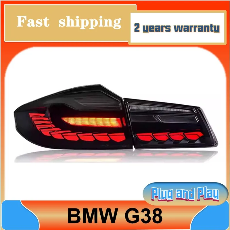 

Стайлинг автомобиля для BMW G30 Задний фонарь 2018-2021 5-й серии 525i 530i F90 525i 530i G38 Задний DRL Противотуманный тормозной сигнал поворота Rever