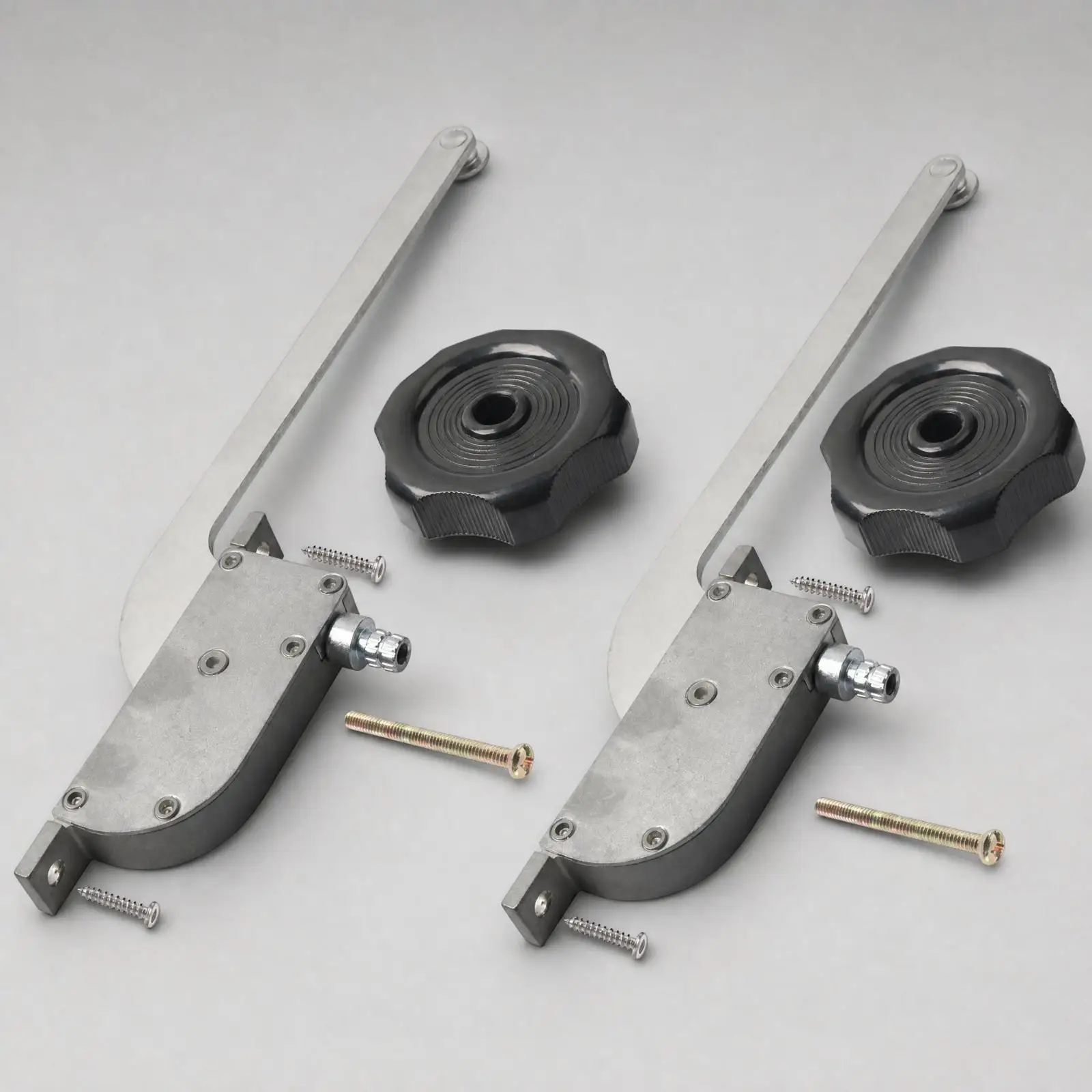 Silver Manual RV Roof Vent Fan Mechanism Complete Set with Mounting Hardware for Motorhome Trailer Vent Replacement