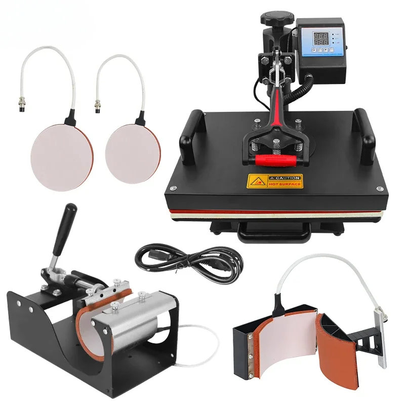 Pull-out type Multi-fonction heat press sublimation 5 in 1