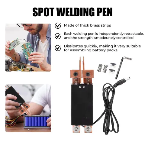12V 휴대용 DIY 스팟 펜 정밀 자동 트리거 스팟 용접 펜으로 간편 용접