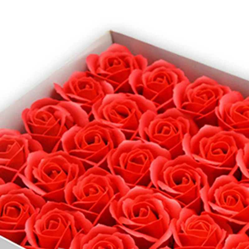 5x7cm Thick 3layer Soap rose artificial flowers head 10/20/30/50pcs DIY eternal love bouquet f Mother\'s day Birthday Valentine