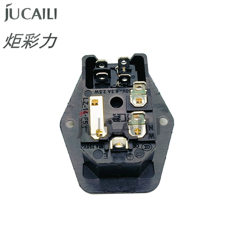 Jucaili printer 220V power Switch and socket for Allwin Sky color Human printer 220V main power button