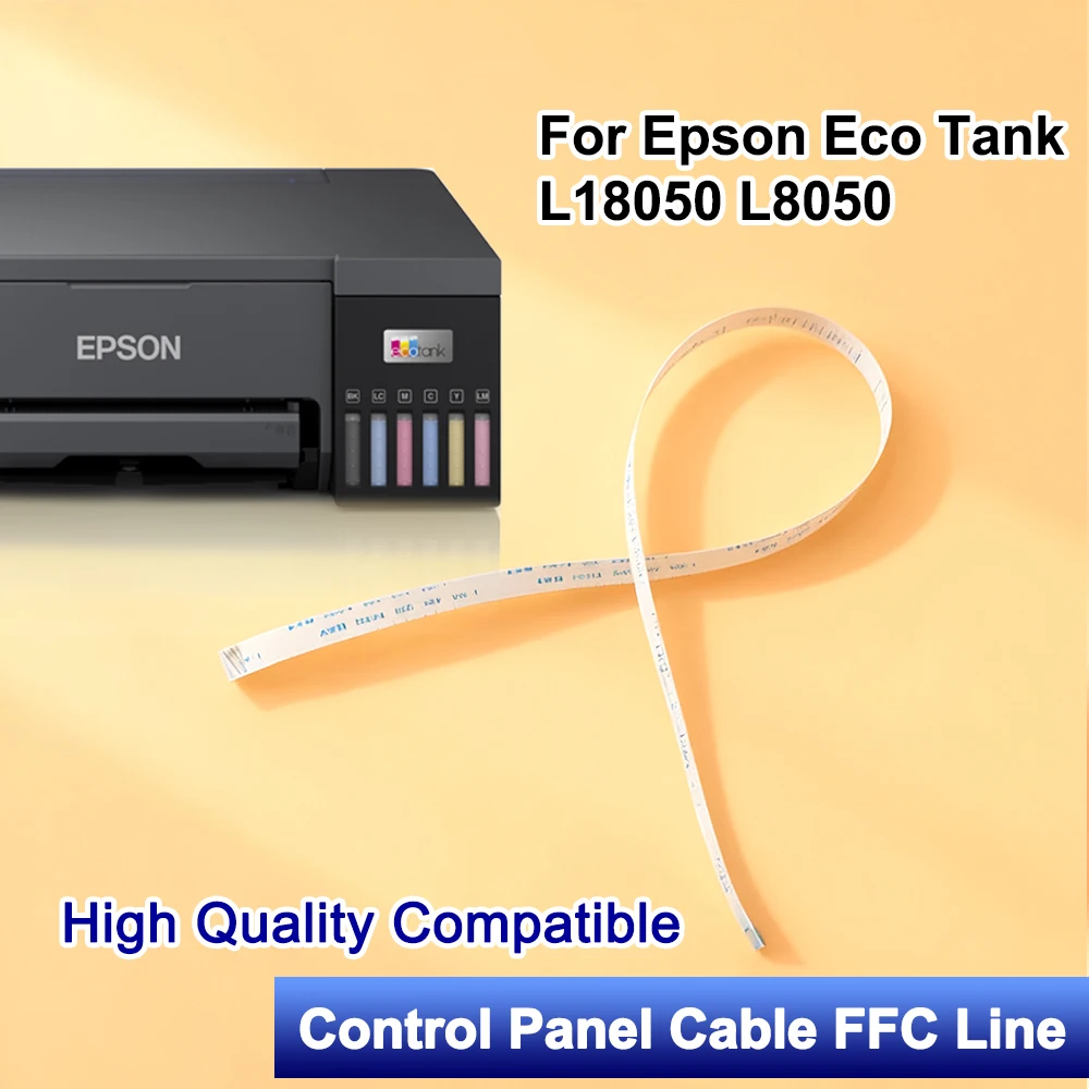 كابل لوحة التحكم L18050 L8050 عالي الجودة لإبسون EcoTank ET-L18050 ET-L8050 كابل FCC مسطح غير OEM