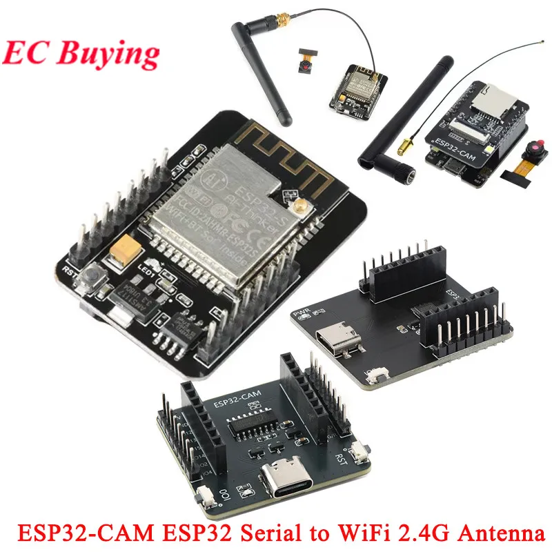 ESP32-CAM WiFi Module ESP32 Serial to Wi-Fi ESP32CAM Development Board 5V For Bluetooth-compatible with OV2640 Camera Module