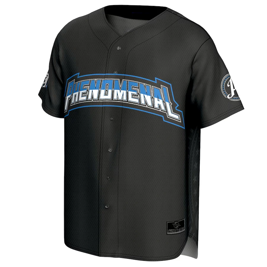 

Youth Black Aj Styles Phenomenal Baseball Jersey Simple And Stylish Design Sports Technology Suitable For Outdoor Sports