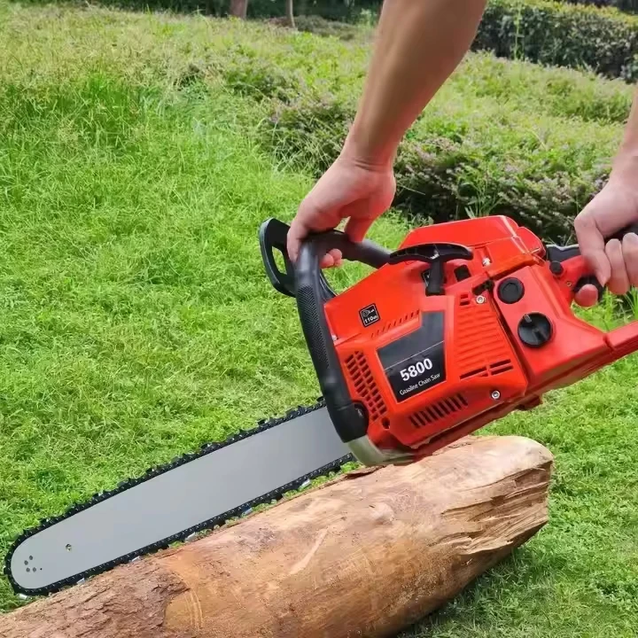 

Multifunctional 58cc 20-Inch Industrial Chain Saw Customizable Wood Cutter Guide Bar 2200W 0.4mm Chain Pitch Model