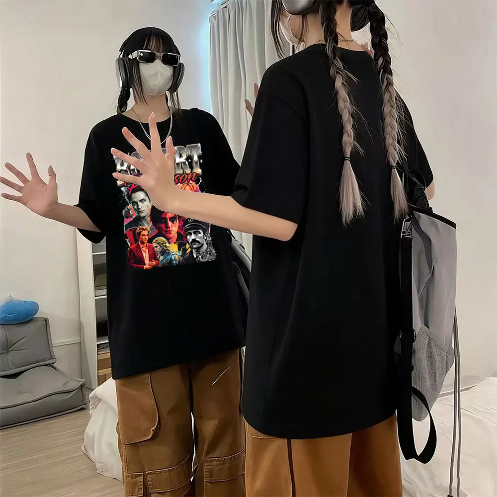 Hot Sale Movie Twilight Robert Pattinson Graphic T Shirt Edward Cullen T-shirt Men Women Vintage Gothic Rock Oversized T-shirts