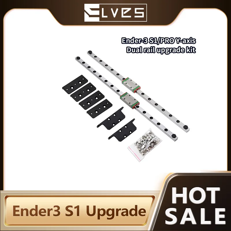 ELVES Upgrade Dual Y-Axis Rail Ender 3 S1 Pro Y axis MGN9H Linear Rail Upgrade Mod for Ender-3 S1 3D Printer Accessories