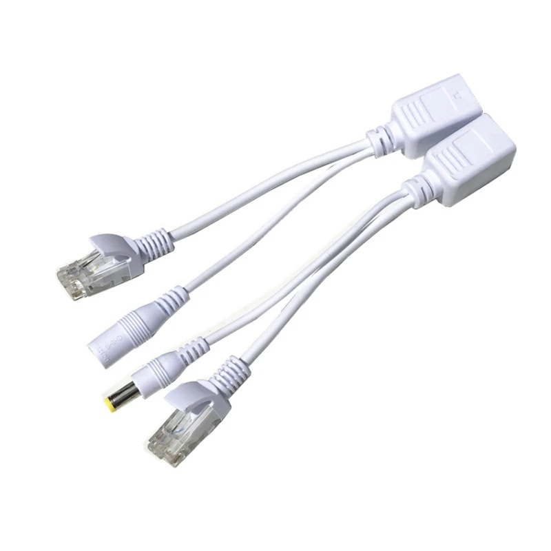 Power over Ethernet adaptador passivo, divisor, injetor, módulo de alimentação, 12-48V, apto para IP Camea, RJ45