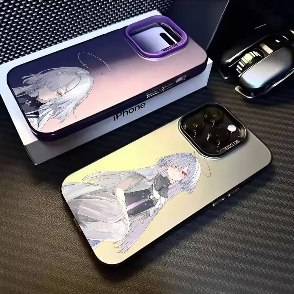 

Mornye W-Wuthering Waves WuWa Phone Case For iPhone 17,16,15,14,13,12,11,Mini,Pro,E,MAX White Matte Shockproof Cover