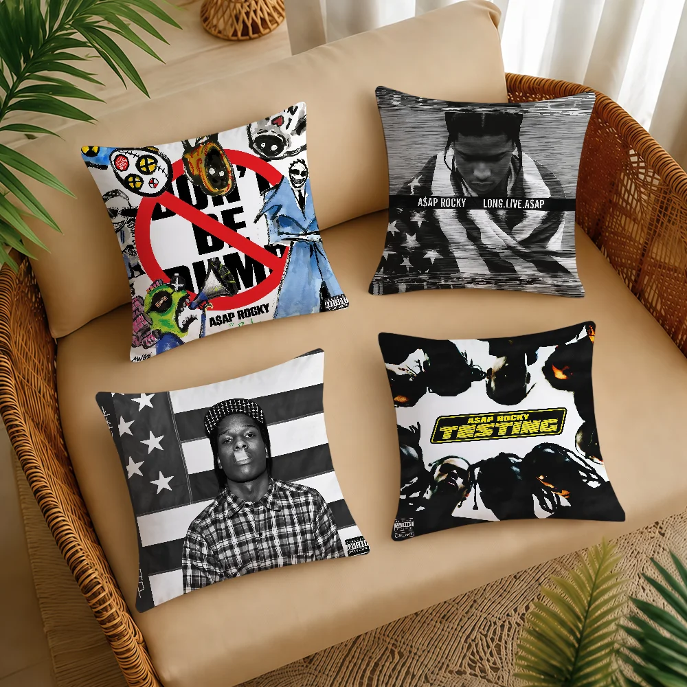 SINGER A-AsapS R-RockyS Cushion Cover Square Decorative Throw Pillow Case Sofa Bed Living Room Anniversary Gifts