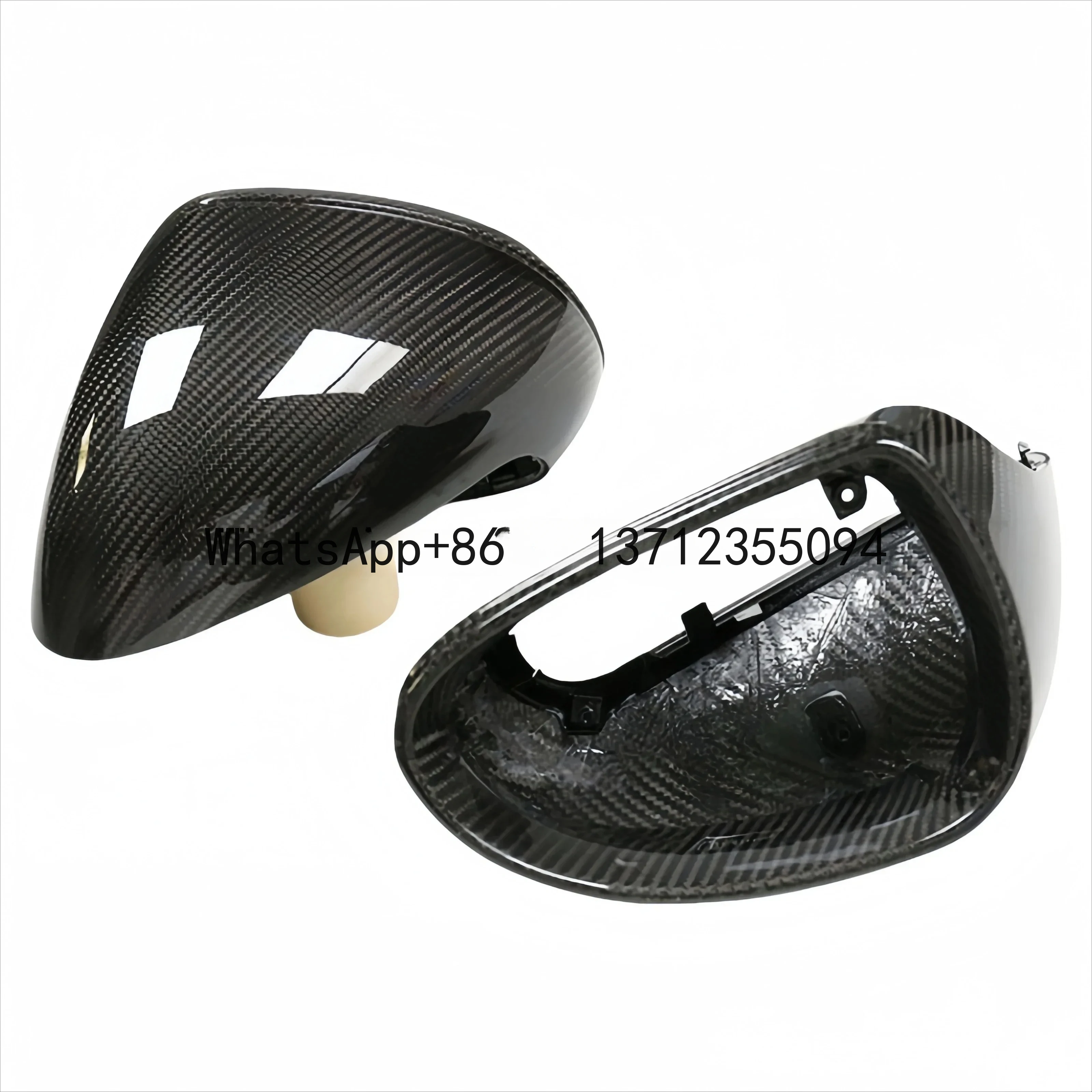 for Porsche 981 Boxster replacement Dry Carbon fiber mirror housing Reverse mirror cover auto performance parts