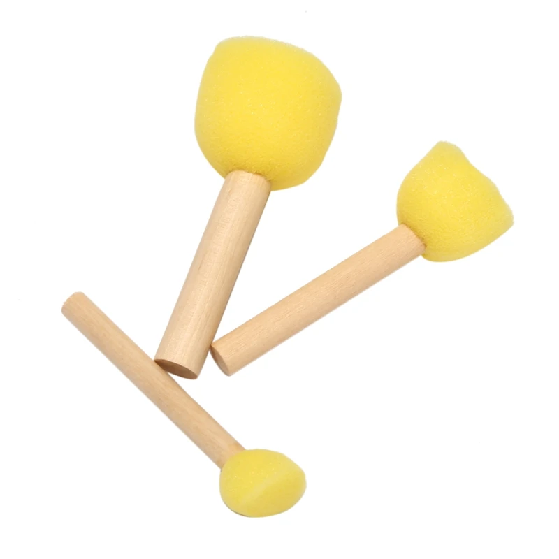 A34M-Early Learning Mini Flower Sponge Painting Brushes مجموعة فرش حرفية للأطفال الشحن عن طريق FBA