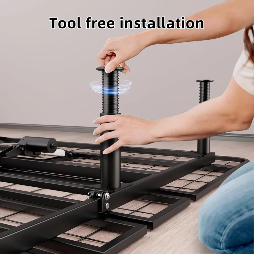 قطعتان من أرجل السرير المعدنية بطول قابل للتعديل (8-12 بوصة) M8/M10، أرجل دعم شديدة التحمل لإطارات السرير القابلة للتعديل، S #6