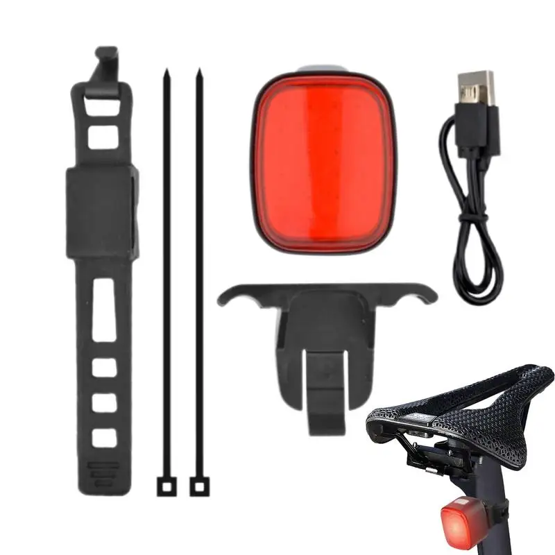 Rear Bicycle Light Bike Rear Light Led Bike Tail Light For Night Riding USB Charging Long-Lasting Led Easy To Install On Any