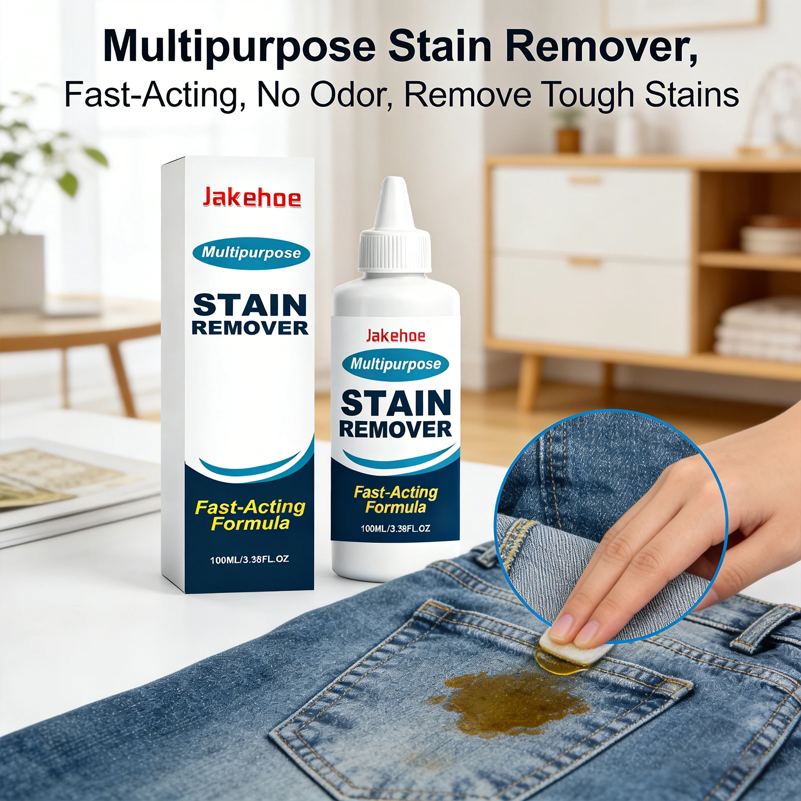 Fabric Clothes Cleaner Removing Stubborn Stains & Yellowing Eliminate Odors Bleached Decontamination Laundry Cleaning Detergent