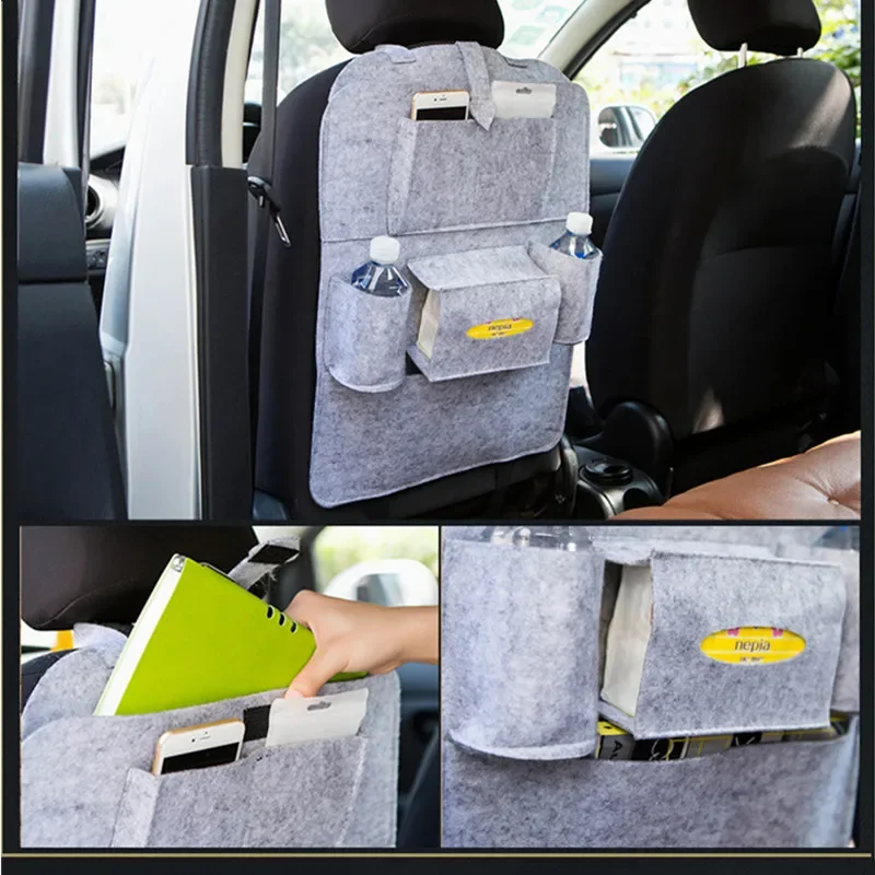 Moaodo Car Seat Back Storage Bag Multifunctional Adjustable Backseat Storage Bag High Capacity Storage Bag Inside Seat Back