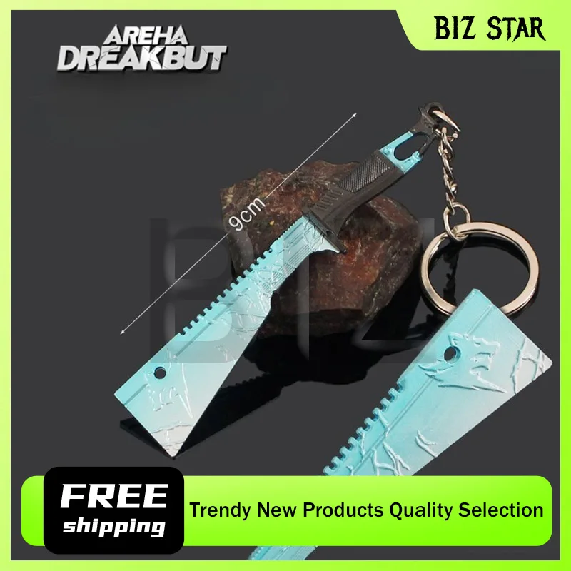 Mini arme de mêlée, 9cm/3.54 pouces, couteau de survie Frostwolf, arme de jeu en alliage, jouet, porte-clés pendentif, Collection d'ornements