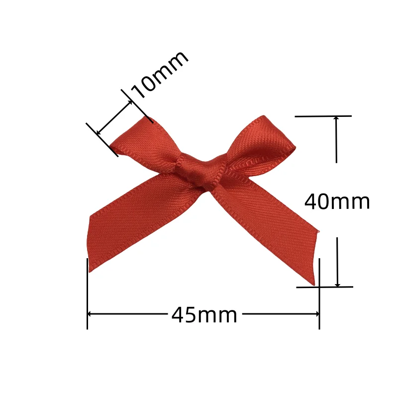 50 Stück/Lot Polyester-Satinband-Schleifen Bunte Handgemachte Schleifen für DIY-Nähprojekte Hochzeitsdekoration Haarnadel Kleidungszubehör – Detail 1